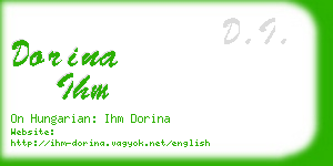 dorina ihm business card